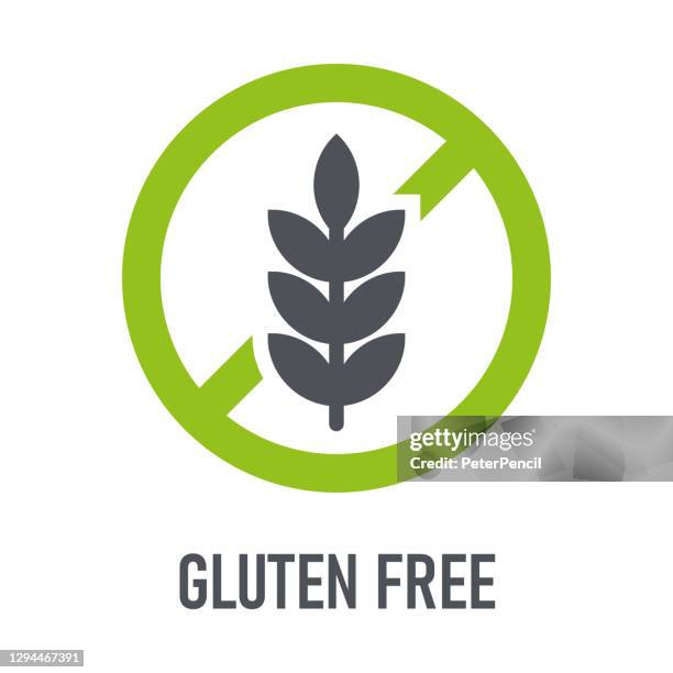 stockillustraties, clipart, cartoons en iconen met glutenvrij. natuurlijke producten. allergenen. voedselintolerantie. computerpictogram, label. sticker. vectorillustratie. - parabens