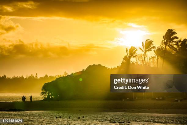 island of kauai in hawaii - north shore stock pictures, royalty-free photos & images