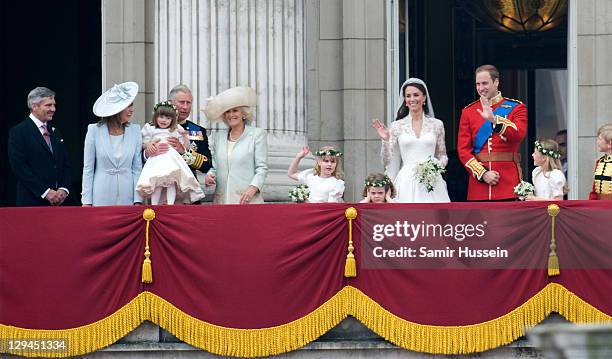 Michael Middleton, Carole Middleton, Eliza Lopes, Prince Charles, Prince of Wales, Camilla, Duchess of Cornwall and Lady Louise Windsor, Grace Van...