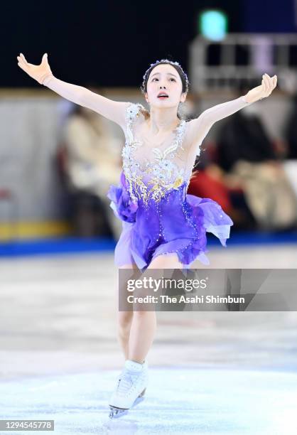 Marin Honda performs during the Nagoya Figure Skate Festival at NGK Arena on January 4, 2021 in Nagoya, Japan.