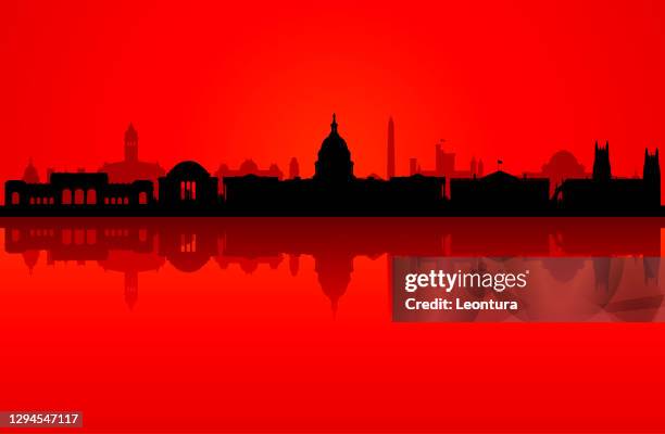 washington dc (all buildings are complete and moveable) - washington cathedral stock illustrations