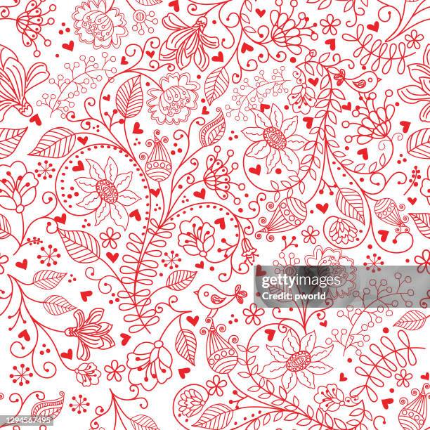 floral seamless pattern . - brunch background stock illustrations