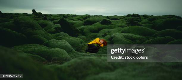 idyllic landscape in iceland - thinking fantasy stock pictures, royalty-free photos & images