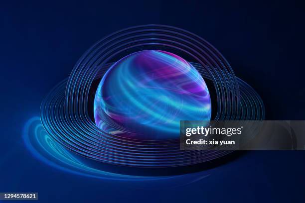 abstract sphere space - einstein stock pictures, royalty-free photos & images