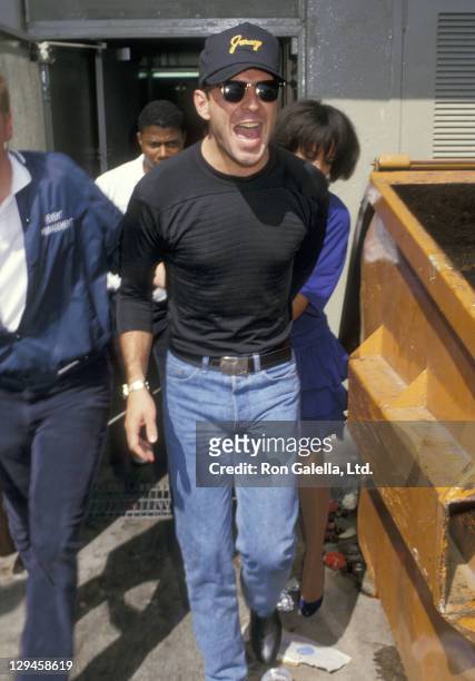 Actor Bruce Willis attends the 1987 NBA Finals Game 6: Los Angeles Lakers vs. Boston Celtics on June 14, 1987 at The Forum in Inglewood, California.
