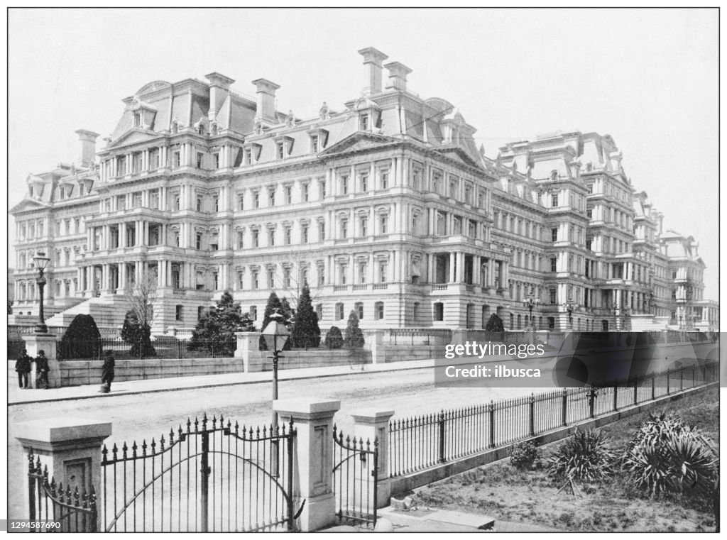 Antieke foto: Eisenhower Executive Office Building (State, War, and Navy Building), Washington