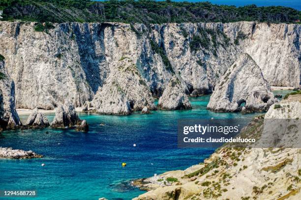 the "tremiti islands" archipelago - isole tremiti stockfoto's en -beelden