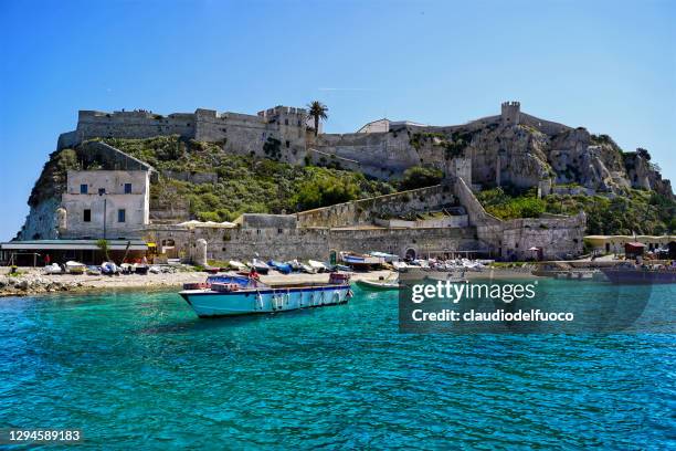 the "tremiti islands" archipelago - "san nicola" island - isole tremiti stock pictures, royalty-free photos & images