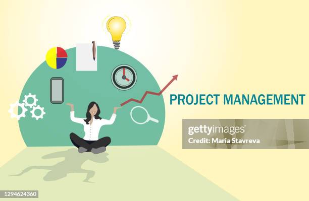 projekt management-konzept - single word stock-grafiken, -clipart, -cartoons und -symbole