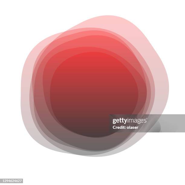 uneven solid stacked multiple blobs with round corners, transparent - side parting stock illustrations