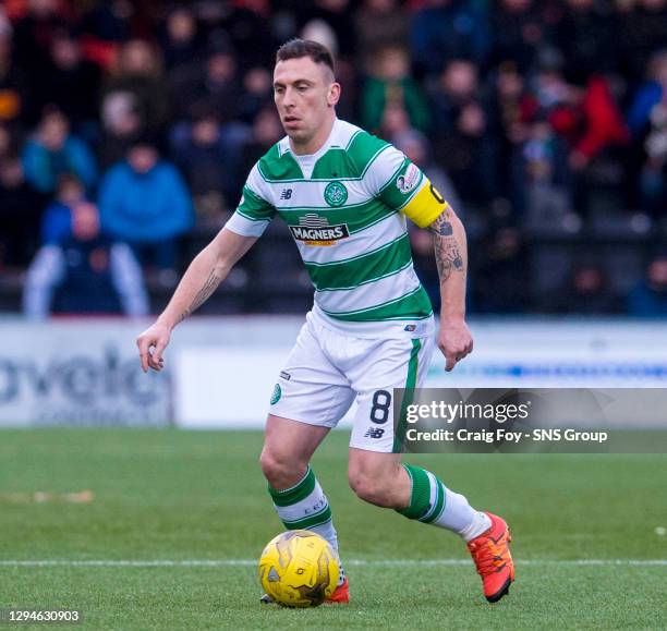 V CELTIC .EXCELSIOR STADIUM - AIRDRIE.Scott Brown in action for Celtic