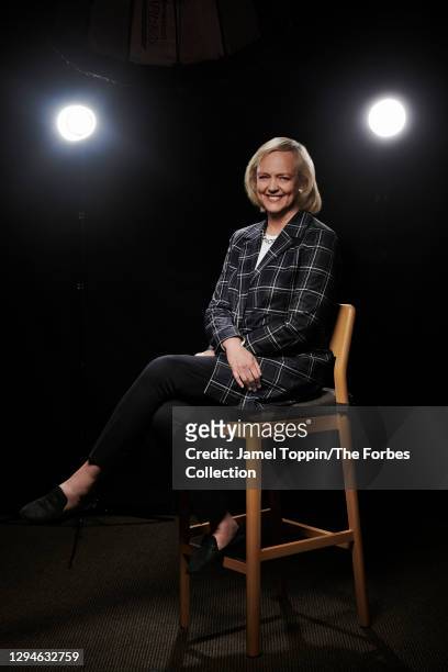 Business executive Meg Whitman is photographed for Forbes Magazine on March 11, 2020 in Los Angeles, California. PUBLISHED IMAGE. CREDIT MUST READ:...