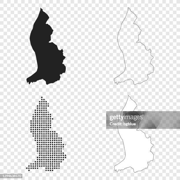 liechtenstein maps for design - black, outline, mosaic and white - liechtenstein stock illustrations