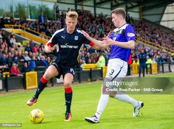 Mark O'Hara in action for Dundee against Pat Slattery