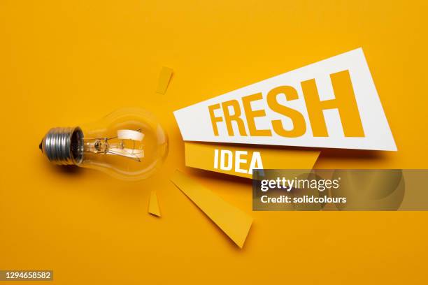 fresh idea - creativity word stock pictures, royalty-free photos & images