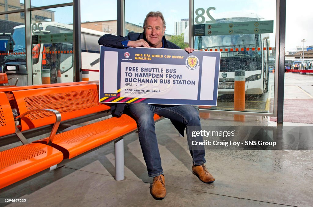 Alan Rough Former Scotland goalkeeper Alan Rough promotes a pilot free shuttle ...