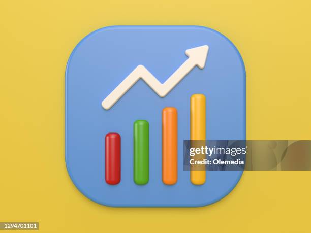 business-konzept-diagramm- und diagrammsymbol - graph icons stock-fotos und bilder