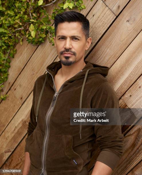 Actor Jay Hernandez is photographed for Hi Luxury Magazine on April 15, 2019 at in Los Angeles, California.