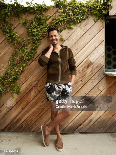 Actor Jay Hernandez is photographed for Hi Luxury Magazine on April 15, 2019 at in Los Angeles, California.