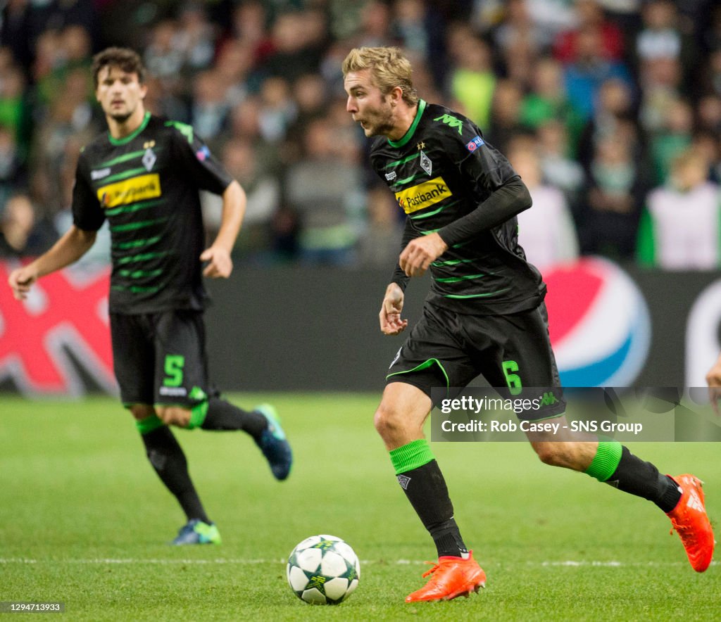 19/10/16 CHAMPIONS LEAGUE GROUP STAGE .CELTIC v BORUSSIA MONCHENGLADBACH (0-2) .CELTIC PARK - GLASGOW  .Cristoph Kramer in action for Borussia Monchengladbach.