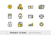 money icon set