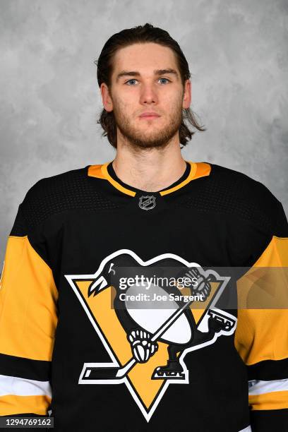 Mark Jankowski of the Pittsburgh Penguins poses for his official headshot for the 2020-2021 season on January 3, 2021 in Pittsburgh, Pennsylvania.