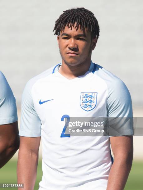 V ENGLAND U20 .STADE PARSEMAIN.Reece James in action for England