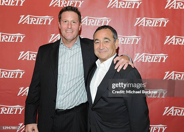 Corporate Strategy & Business Development at Disney Kevin Mayer and Chairman & CEO of Medialink LLC Michael Kassan attend Variety's 2011...