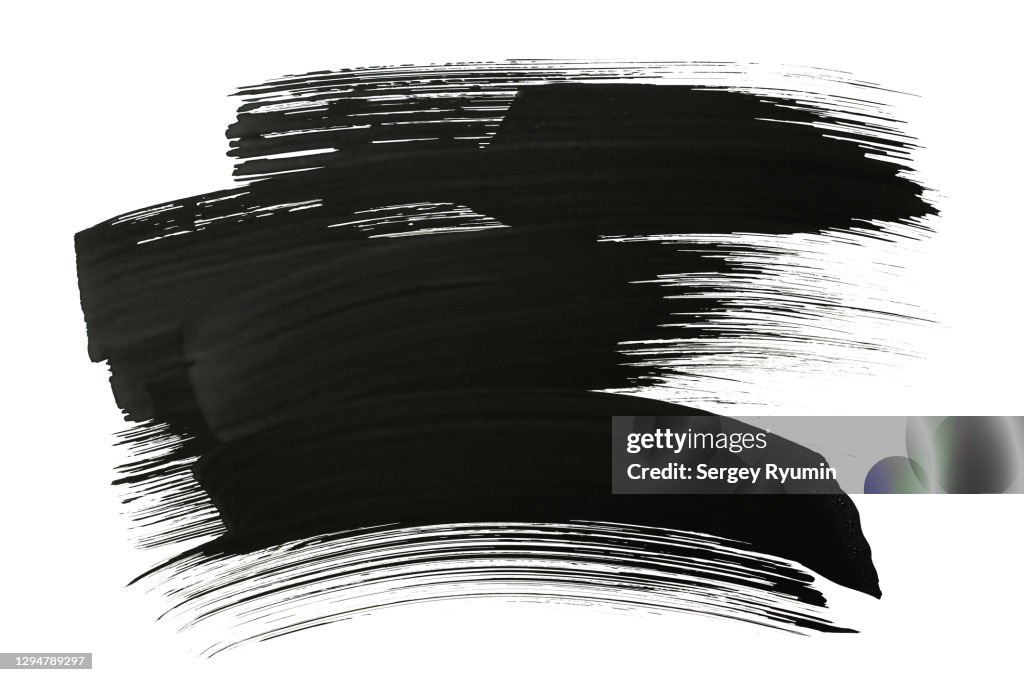 Black Brush Strokes
