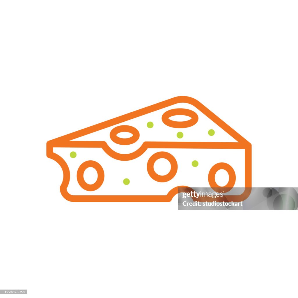 Cheese line icon