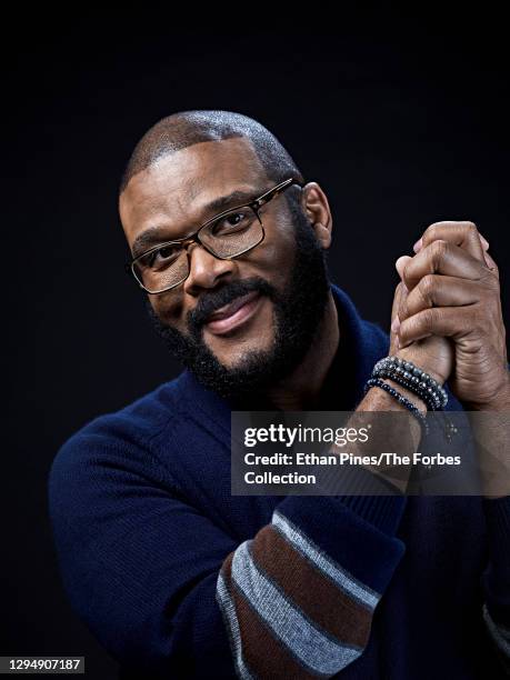 Actor/director/writer/entrepreneur Tyler Perry is photographed for Forbes Magazine on September 11, 2019 in Atlanta, Georgia. CREDIT MUST READ: Ethan...