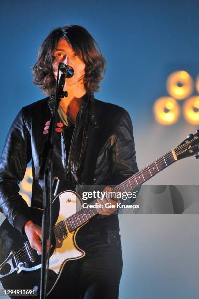 Arctic Monkeys, Alex Turner, Pukkelpop Festival, Hasselt, Belgium, 22nd August 2009.