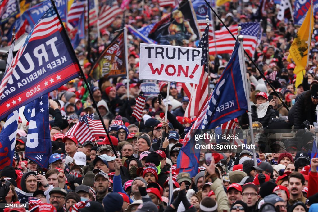 Trump Supporters Hold "Stop The Steal" Rally In DC Amid Ratification Of Presidential Election