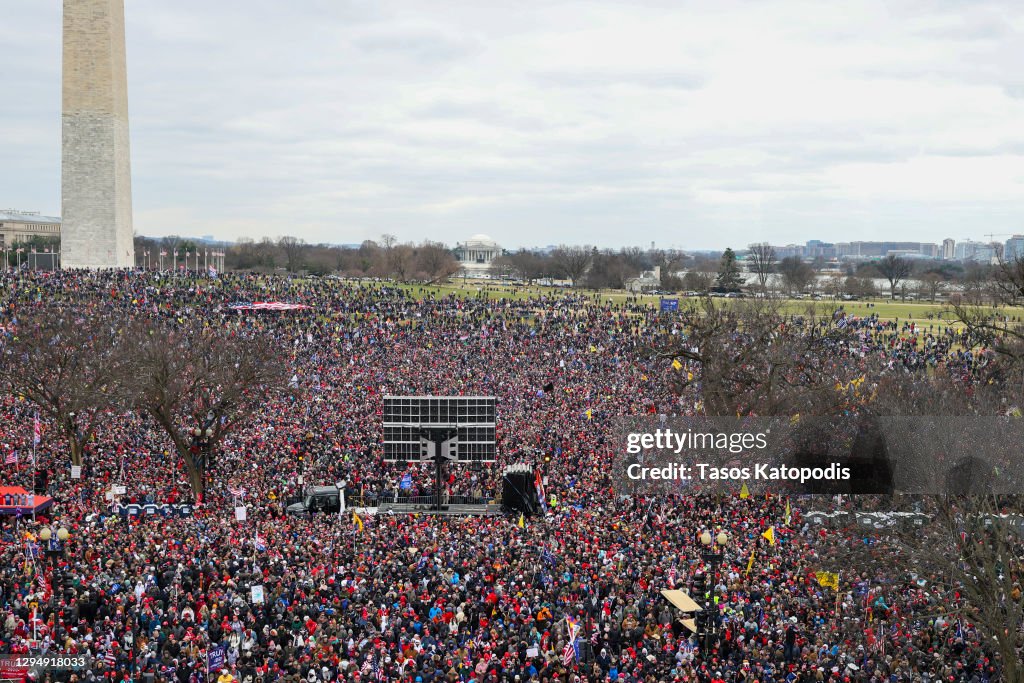 Trump Supporters Hold "Stop The Steal" Rally In DC Amid Ratification Of Presidential Election