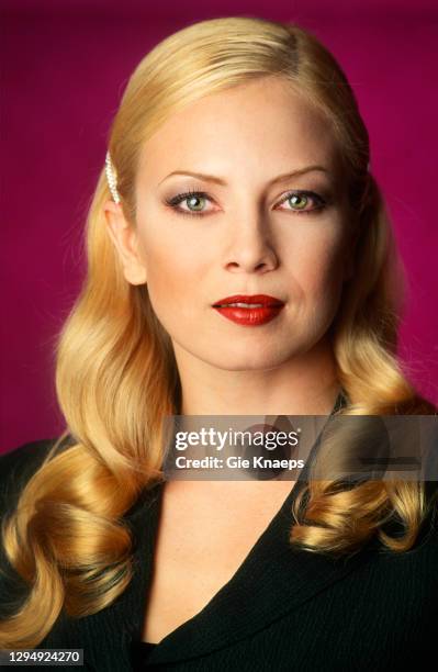 Studio portrait of Traci Lords , Sheraton Hotel, Brussels, Belgium, 19th March 1995.