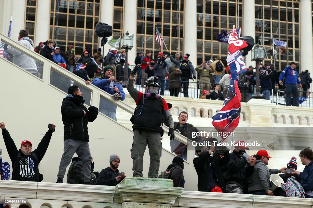 Trump Supporters Hold "Stop The Steal" Rally In DC Amid Ratification Of Presidential Election