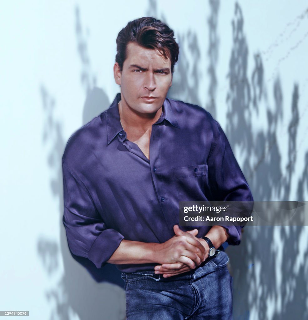 Actor Charlie Sheen Poses In Los Angeles California News Photo Getty actor-charlie-sheen-poses-in-los-angeles-california-news-photo-getty