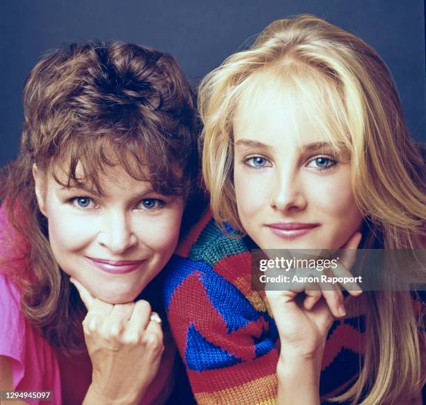 Los Angeles Michele and Chyna Phillips pose for a portrait circa 1987 in Los Angeles, California