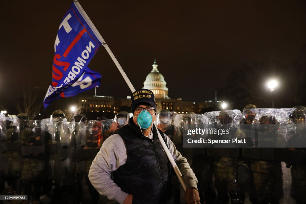 Trump Supporters Hold "Stop The Steal" Rally In DC Amid Ratification Of Presidential Election