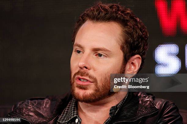 Sean Parker, co-founder of Napster Inc. And managing partner of the Founders Fund, speaks at the Web 2.0 Summit in San Francisco, California, U.S.,...