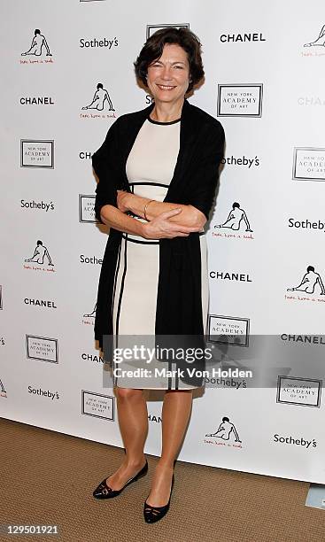 Diana Taylor attends The New York Academy of Art's 20th Annual Take Home a Nude benefit at Sotheby's on October 17, 2011 in New York City.