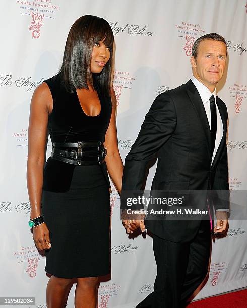 Naomi Campbell and Vladislav Doronin attend the 2011 Angel Ball To Benefit Gabrielle's Angel Foundation at Cipriani Wall Street on October 17, 2011...