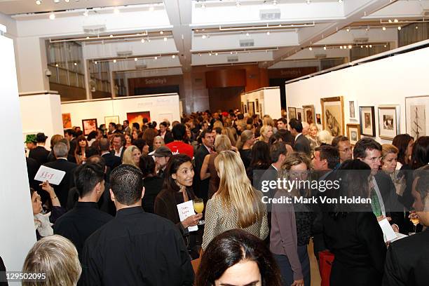 Atmosphere at The New York Academy of Art's 20th Annual Take Home a Nude benefit at Sotheby's on October 17, 2011 in New York City.