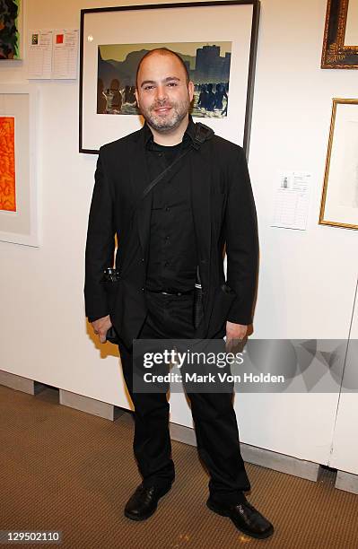 Award winning documentary photographer Kevin Tachman attends The New York Academy of Art's 20th Annual Take Home a Nude benefit at Sotheby's on...