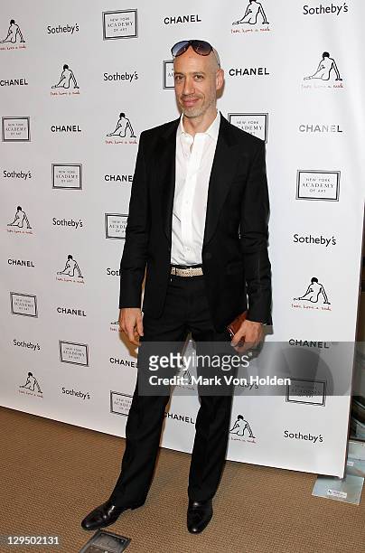 Robert Verdi attends The New York Academy of Art's 20th Annual Take Home a Nude benefit at Sotheby's on October 17, 2011 in New York City.