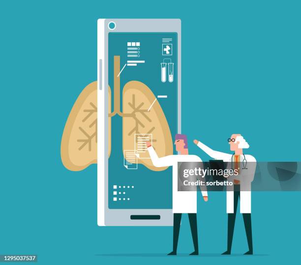 lung - analyzing - cellular respiration stock illustrations