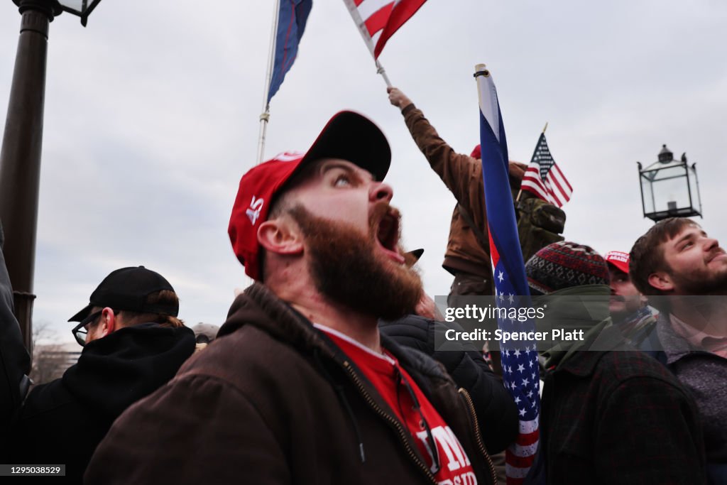 Trump Supporters Hold "Stop The Steal" Rally In DC Amid Ratification Of Presidential Election