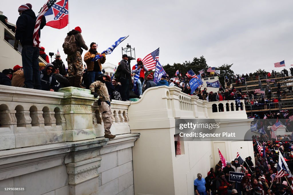 Trump Supporters Hold "Stop The Steal" Rally In DC Amid Ratification Of Presidential Election