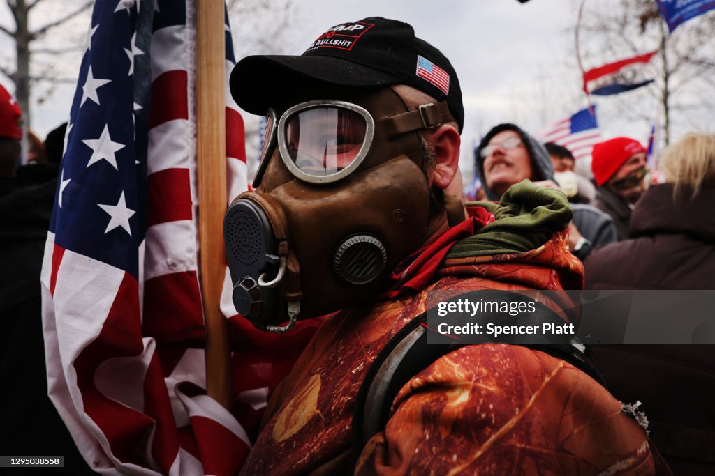 Trump Supporters Hold "Stop The Steal" Rally In DC Amid Ratification Of Presidential Election