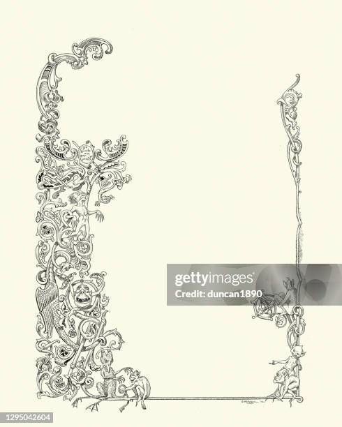 European Scroll Pattern 973 Engraving Scroll Patterns Stock Photos, High-Res Pictures, and ...